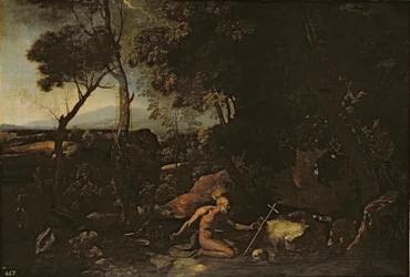 Landschaft mit dem Heiligen Hieronymus